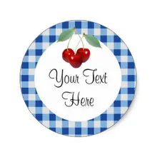 3,8 см Вишня на заказ стикер продукта