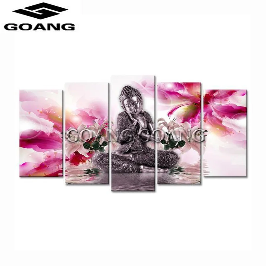 

diamond painting 5 PCS diamond Embroidery painting by numbers Diamond Painting Buddha