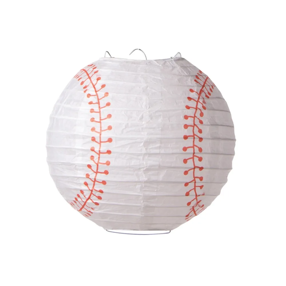 

1pc 8"(20cm) Baseball Paper Lantern for Sport Theme Baby Shower Adult Kid's Birthday Party Christmas Decorations for Home 2019