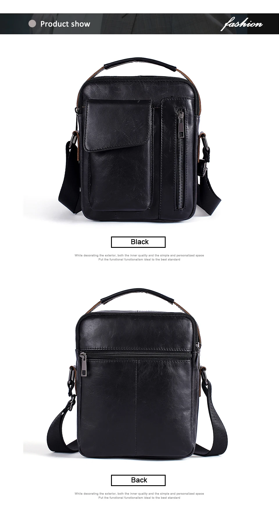 WESTAL Genuine Leather Men's Bags Crossbody Bags Flap Male Messenger Bag Men Leather Small Ipad Holder Shoulder Bag naturally 8211_01 (4)