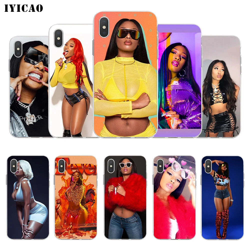 IYICAO Megan Thee жеребец Мягкий силиконовый чехол для телефона iPhone X XR XS MAX 6 6s 7 8 Plus 5 5S SE TPU