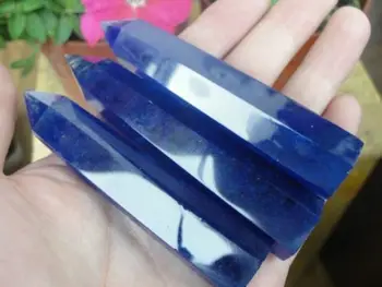 

xd j00600 Pretty Blue Quartz Crystal single Terminated Wand Healing
