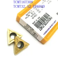 טונגסטן קרביד טונגסטן קרביד 20PCS TCMT16T308 / TCMT32.52 VP15TF / UE6020 / US735 קרביד הכנס מפנה CNC מפנה כלי כלי (2)