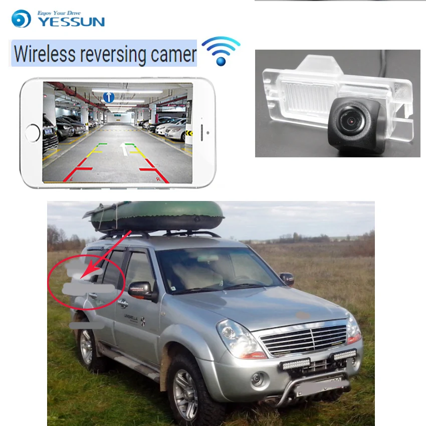 2 wireless Car Rear View camera for Derways Aurora 2011~2012   CCD Night Vision Backup camera Reversing Camera