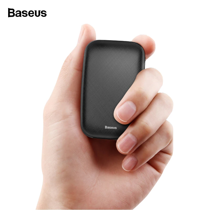 

Baseus 10000mAh Mini Power Bank For iPhone Samsung Xiaomi mi 9 USB Powerbank Portable External Battery Charger Pack Poverbank