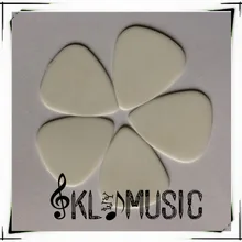 Белые нейлоновые медиаторы для гитары, нейлоновые медиаторы для гитар 1,0 мм