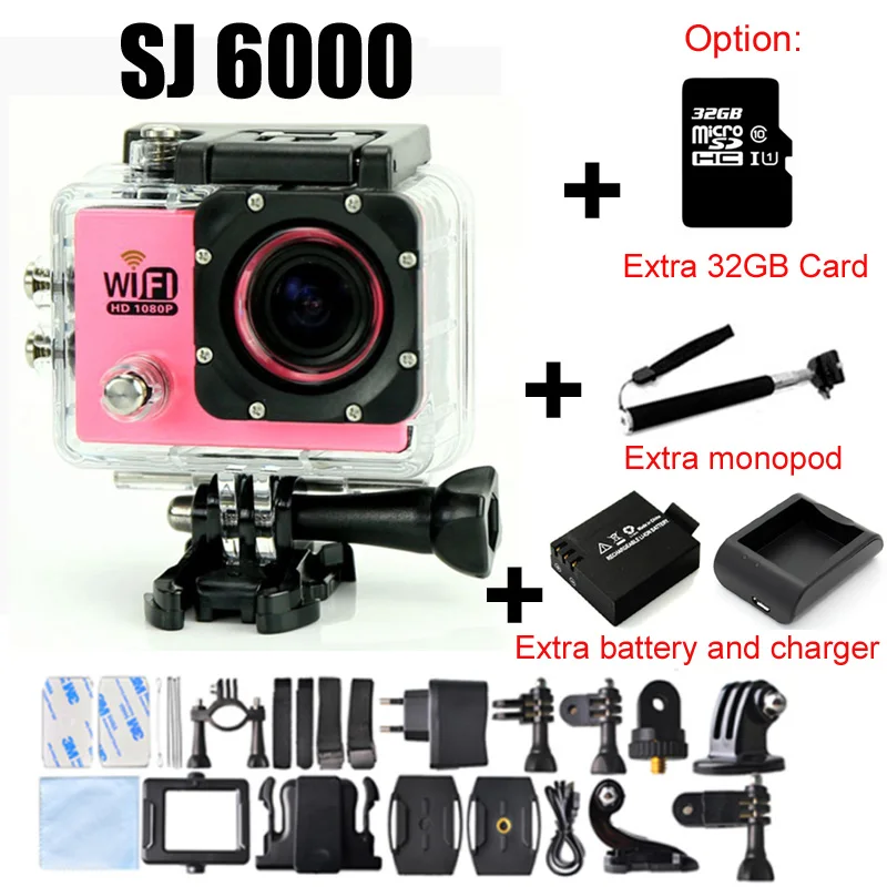 Prix pour Wifi Action Camera Full HD 1080 p Soutien 32g TF Carte SJ Cam DV Plongée 30 M Aller Étanche Mini Pro Camaras Prix pour Wifi Action Camera Full HD 1080 p Soutien 32g TF Carte SJ Cam DV Plongée 30 M Aller Étanche Mini Pro Camaras