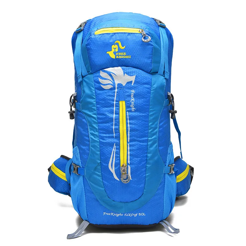 Free Knight 50L Nylon Bags Black/red/blue Men Sport Bag Travel Hiking Backpack For Climbing Fishing Outdoor Male Tactical Bag|sport bag|hiking bagbag