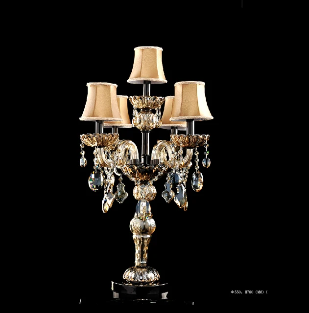 Cristal moderna lámpara de mesa hermoso cristal y vidrio lámparas ...