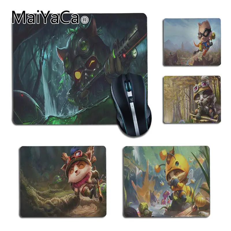 MaiYaCa нескользящий ПК Лига Легенд Teemo персонализированный игровой коврик для