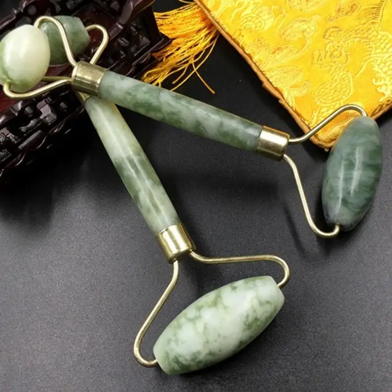 

Thin Face Massager Natural Jade Roller Face-lift Beauty Face Neck Chin Massage Slimming Remove Line Face-lifting Stick #0109