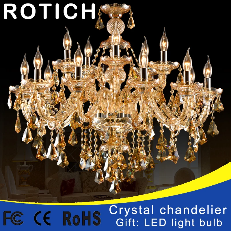 

Modern Crystal Chandelier Living Room lustres de cristal Decoration Tiffany Pendants and Chandeliers Home Lighting Indoor Lamp