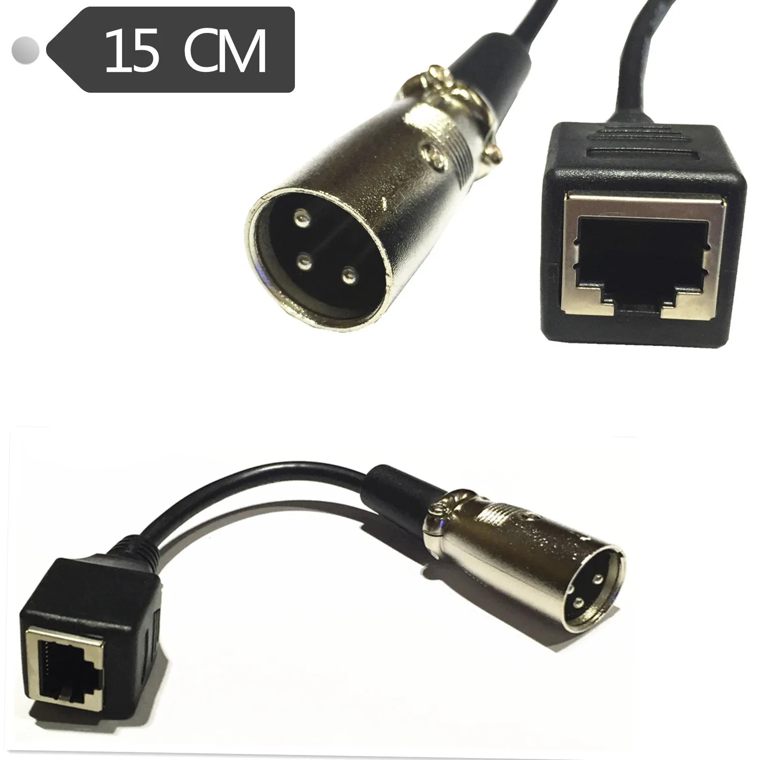 Карты головы до сетевой кабель XLR3 к RJ45 Женский Расширение XLR male светодиодный свет