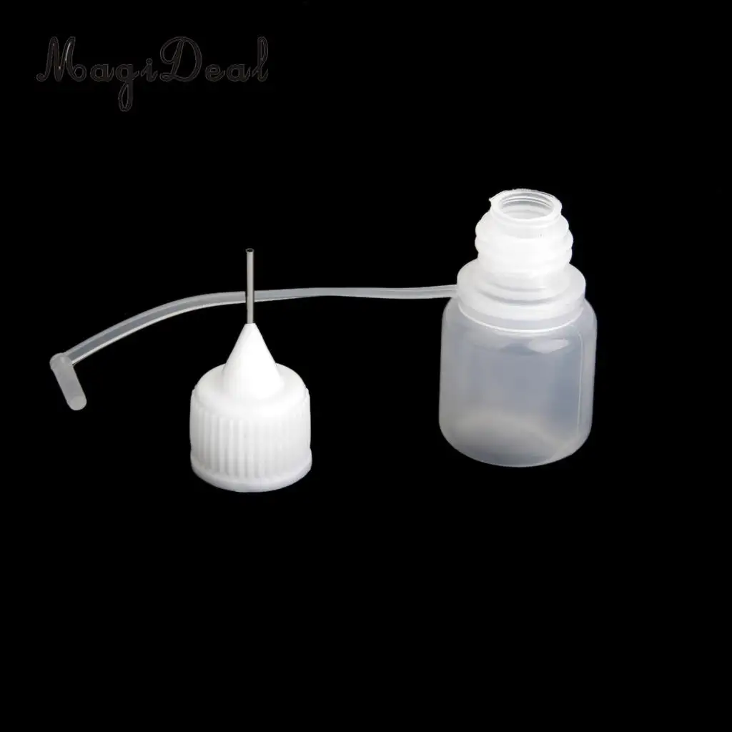 Kesoto 10pcs 10ml Needle Tip Empty Plastic Squeezable Dropper Bottle Liquid Storage Travel Thin Tip Dropper Bottles