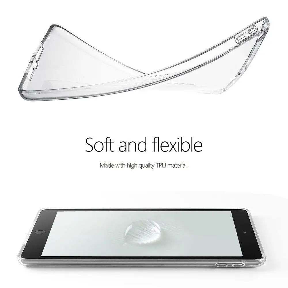 Чехол-накладка из ТПУ чехол для iPad 2/3/4, 5, 6, прозрачный чехол Мягкий силиконовый чехол для планшета для iPad 9,7 iPad Air 1 Mini 1, 2, 3, 4 года
