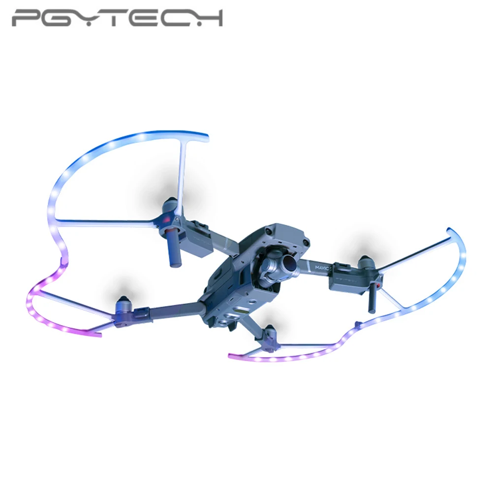 PGYTECH для DJI Mavic 2 LED Защита пропеллера с цветным режимом освещения защитный