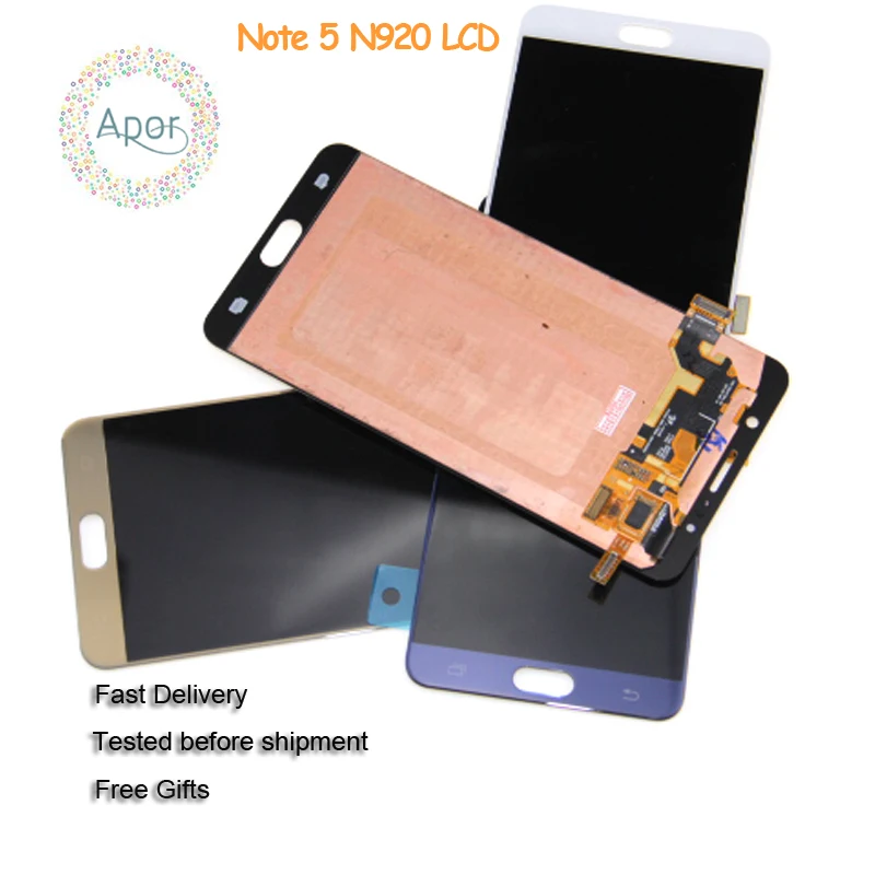 Супер Amoled ЖК-экран для Samsung Galaxy Note 5 Note5 N920 N920A N920V N920F N920P N920T сенсорный дисплей |