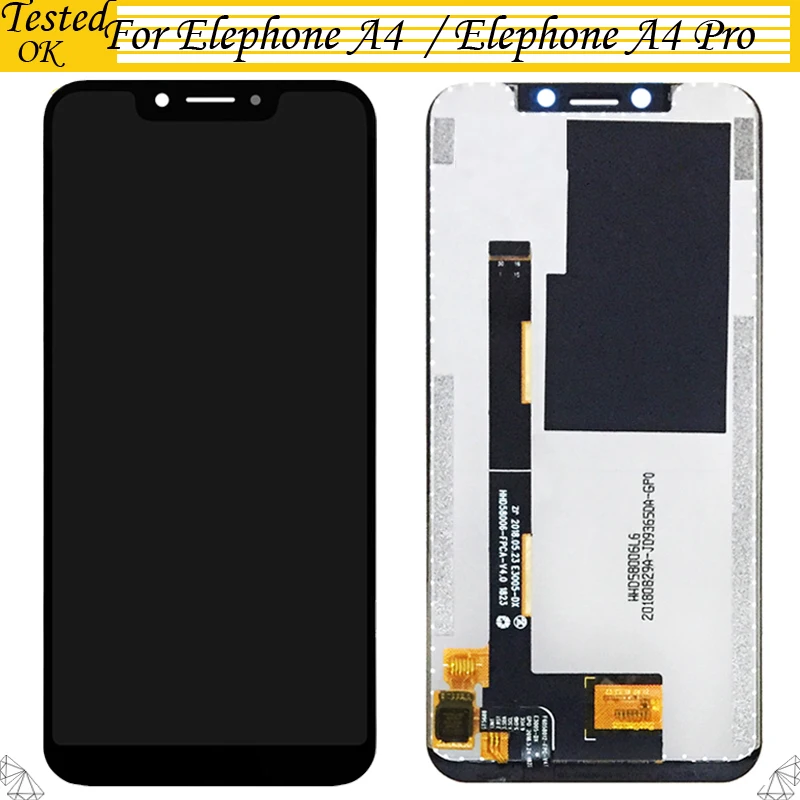 

5.85'' Black Color For Elephone A4 / A4 Pro LCD Display+Touch Screen Digitizer Assembly Replacement Parts For Elephone A4 Pro