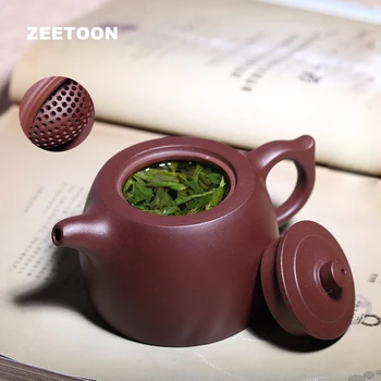 

300cc Authentic Yixing Teapot China Purple Clay Health Care Kung Fu Tea Set Puer Tieguanyin Kettle Boutique Zi Sha Han Zhe Pot