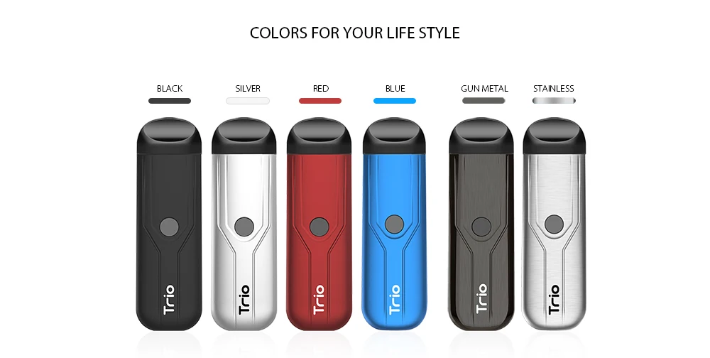 Yocan Trio 3в1 pod Kit 1,0 мл с аккумулятором 500 мАч электронная сигарета Trio vape ручка с для КБР сок воск испаритель