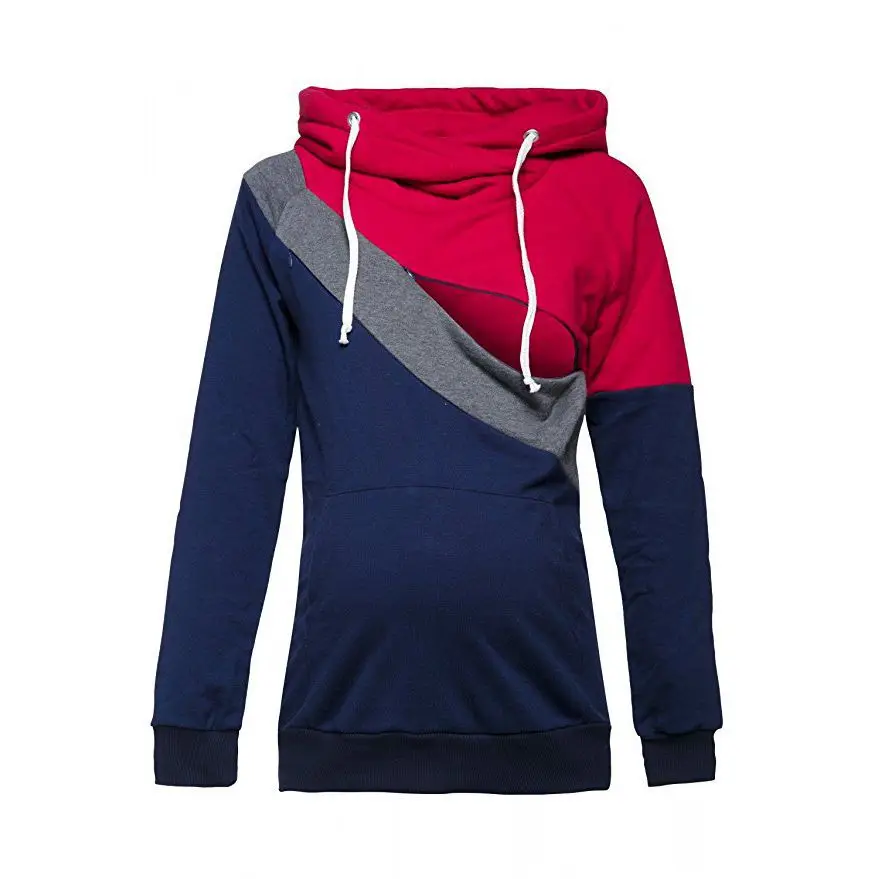 Plus-Size-Pregnancy-Nursing-Long-Sleeves-Maternity-Clothes-Hooded-Breastfeeding-Tops-Patchwork-T-shirt-for-Pregnant (4)