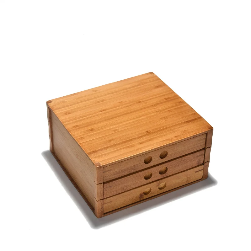 

Bamboo Pu Er Tea Tea Jars Drawer Design Tea Box Tea Ceremony Accessories Environmental Protection Storage Containers