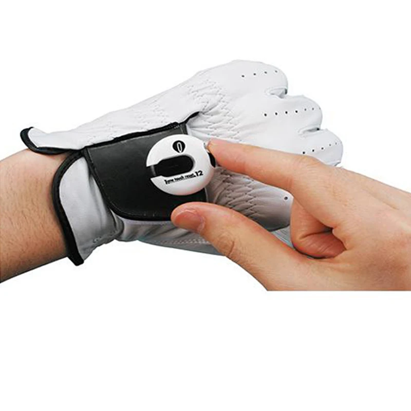 

EZ Count Golf Glove Stroke Counter Scorekeeper Small Simple Clip On Light White