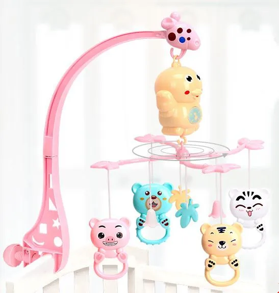 Baby bed bell toy 0 12 month rotating music hanging 2colors Baby Crib
