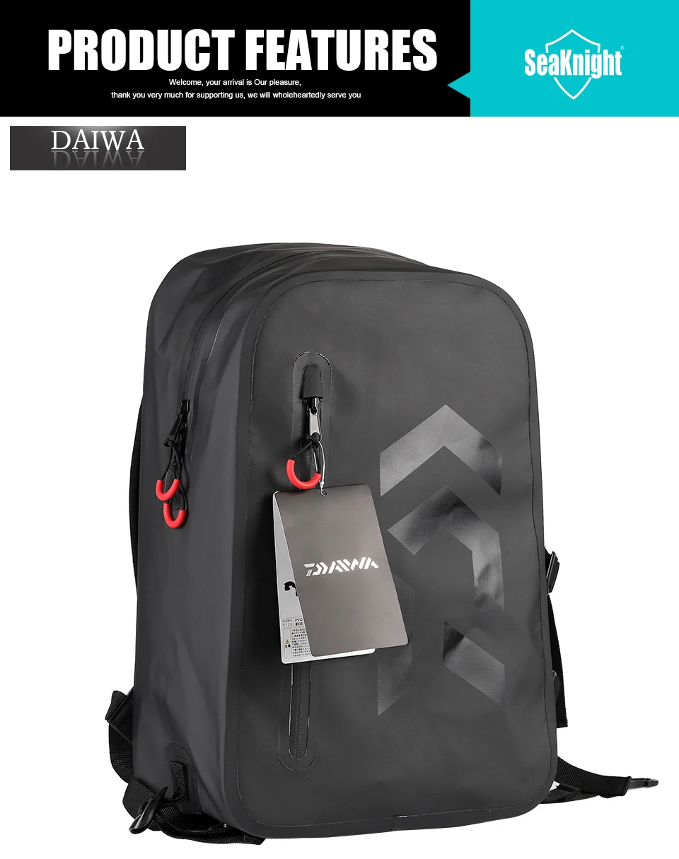 DAIWA WP DAYPACK 15(C) приманка Рыболовная Сумка водонепроницаемая сумка из термополиуретана многоцелевой открытый спортивный рюкзак дышащая задняя Сумка