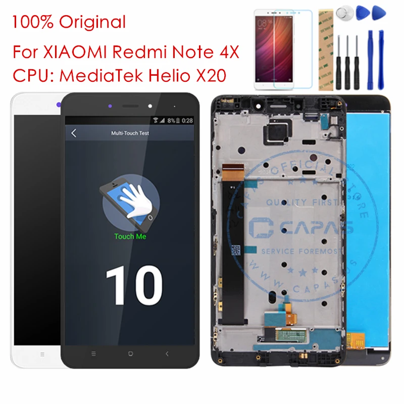 Original For Xiaomi Redmi Note 4X 4GB MTK LCD Display 10