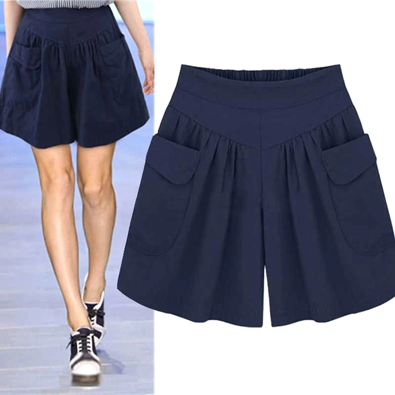 2019 Newly Ladies Shorts Loose Breathable Solid Color Wide Leg Pants for Summer 19ing | Спорт и развлечения