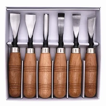 6Pcs Woodcut Knife Wood Carving Chisel Set Chip Detail Carving Chisels Kit Rust-Proof Wood Carpenter Hand Tools For Working Di 6 pcs set hand carving tools chisel woodcut chip part costume for art knife seal cutting wood working tool free shipping