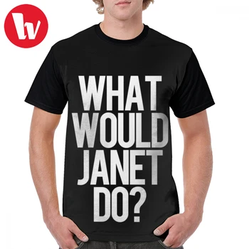 

Janet T Shirt What Would Janet Do T-Shirt Man Short Sleeve Graphic Tee Shirt Fun 6xl Polyester Casual Graphic Tshirt