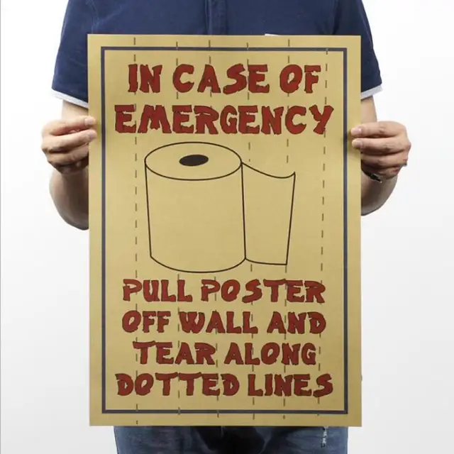 1 Stück Lustige Bar Toilette Poster Kraftpapier Badezimmer Bar Party ... 1 Stück Lustige Bar Toilette Poster Kraftpapier Badezimmer Bar Party ...