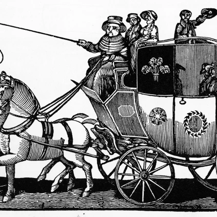 Coach And Horses Poster Print By Mary Evans Picture Librarypeter & Dawn Cope Collection (36 X 24)