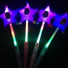 Светодиодный светящиеся палочки для девочек, светящиеся волшебные палочки, светящиеся игрушки, подарки, вечерние светящиеся палочки на Хэллоуин, Рождество