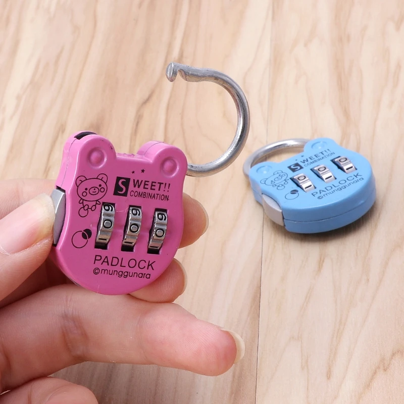 

Mini Resettable 3 Digit Combination Travel Luggage Suitcase Code Lock Padlock