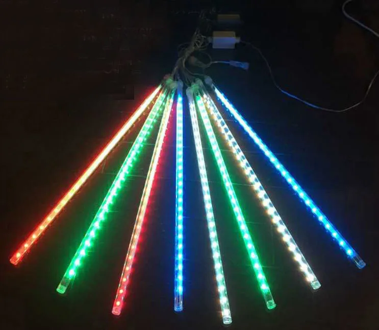 KZKRSR 20CM/30CM/50CM Led Meteor Shower Rain Tubes AC 110-240V Christmas String Light Garden Wedding Holiday Tree Street Decor