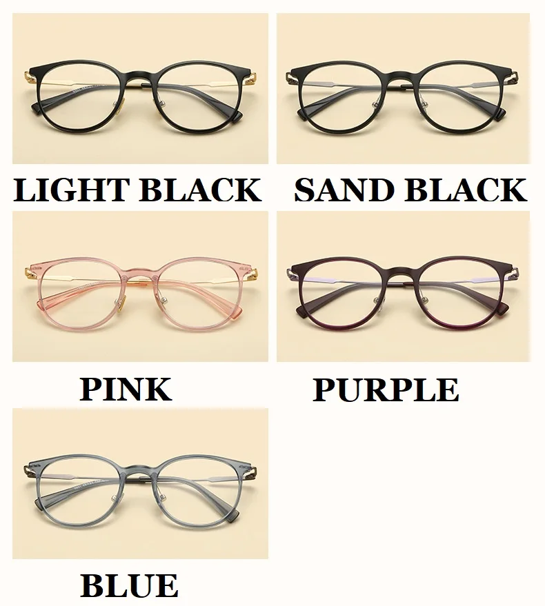 Ширина-140 Новая модная стальная оправа оптические очки женские мужские женские прозрачные очки Близорукость ретро оправа очки