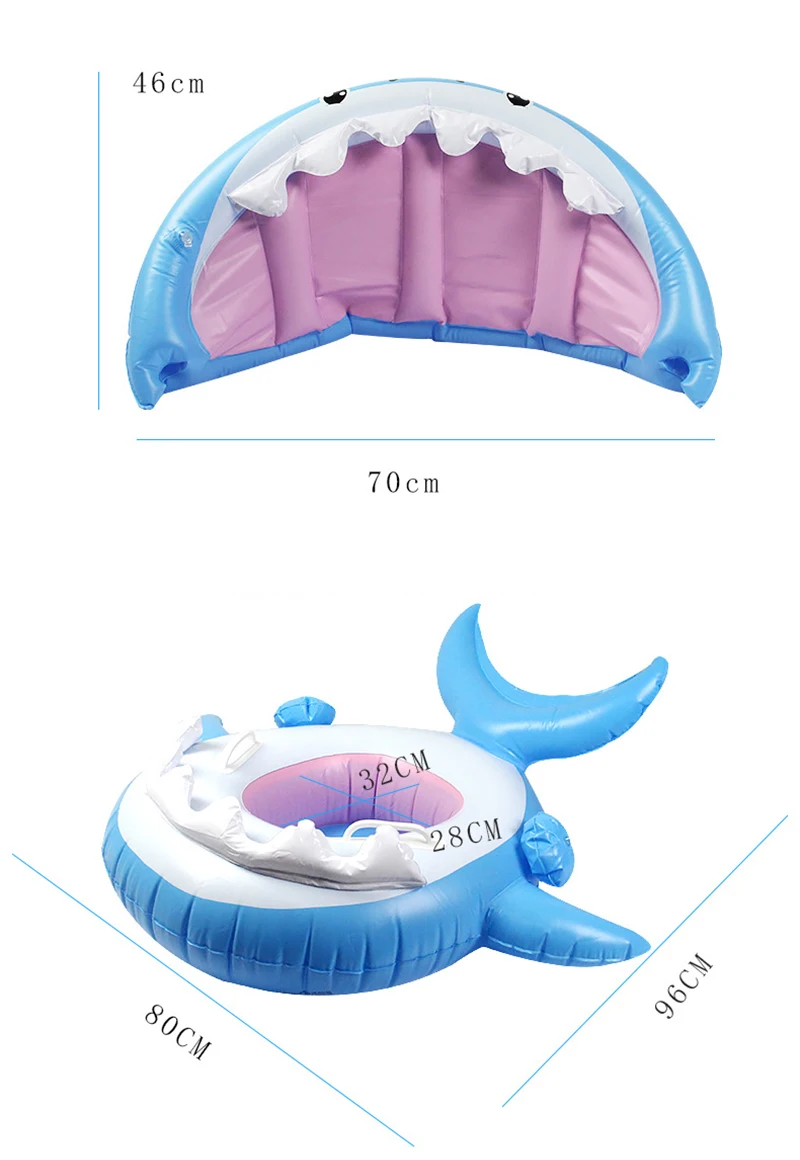 Новое летнее надувное кольцо, детский поплавок в виде акулы, надувной плавательный бассейн с фламинго, детское сиденье, надувные игрушки для воды