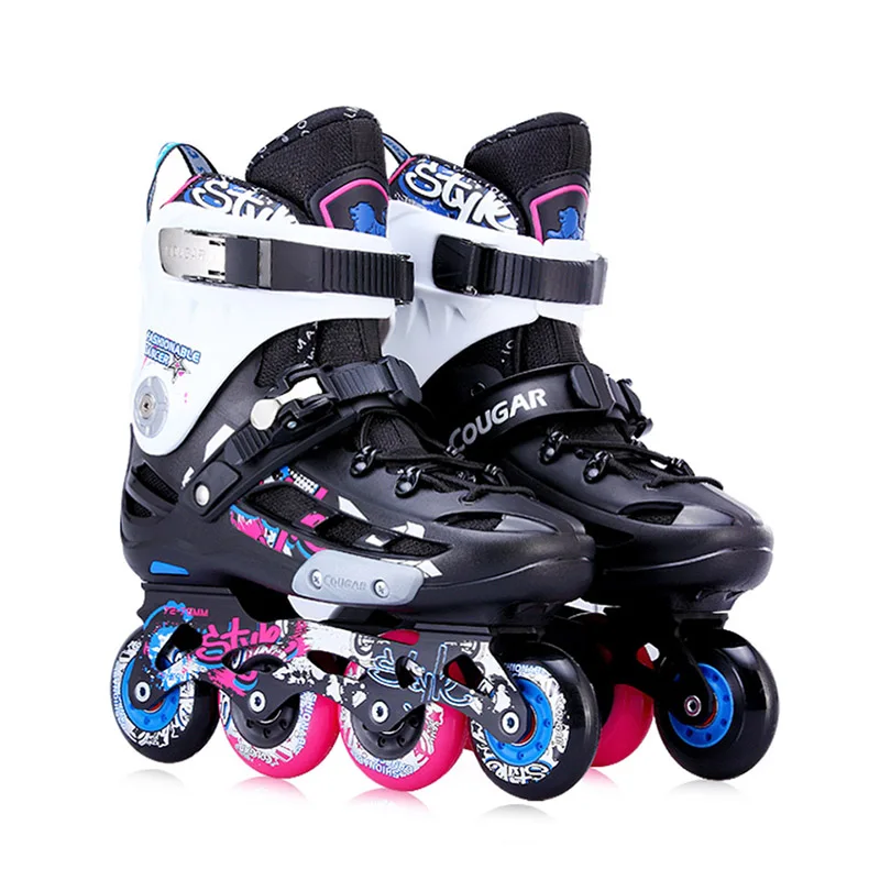 JK Original Cougar MZS509 Slalom Inline Skates Roller Skating Shoes Slalom Sliding Free Skating Shoes Patines Good as SEBA P2