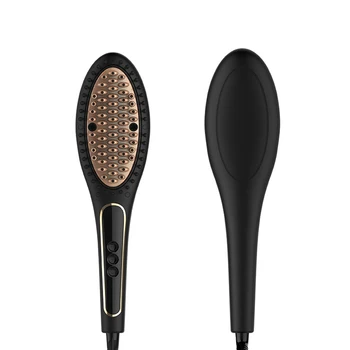 

Professional Hair Straightener Brush Anion Fast Heated Electric Hair Brush Straightener Comb Straightening Hair Iron