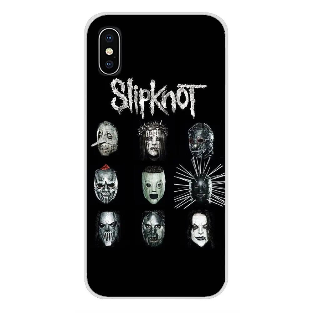 Аксессуары для телефона в виде ракушки Чехлы рок группы Slipknot Забавные Маски Apple