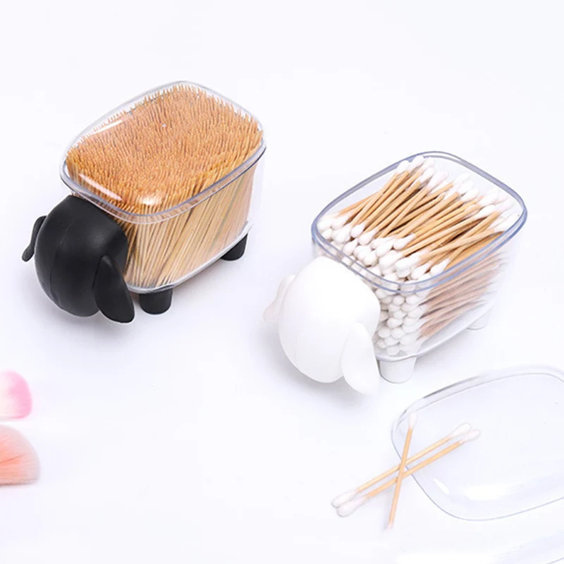 

Hot Storage Box Case Organizer Little Sheep Shape for Home Office Cotton Swab Toothpick LSK99