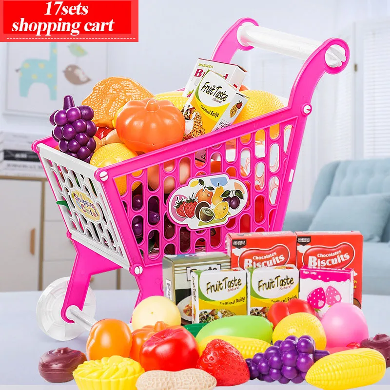 

Children's toys kitchen anti-real toys boys and girls shopping cart toys