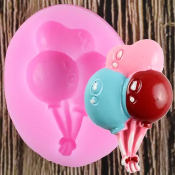 

DIY Balloon Silicone Molds Birthday Fondant Cake Decorating Tools Gumpaste Chocolate Cupcake Candy Clay Moulds Baking Moulds