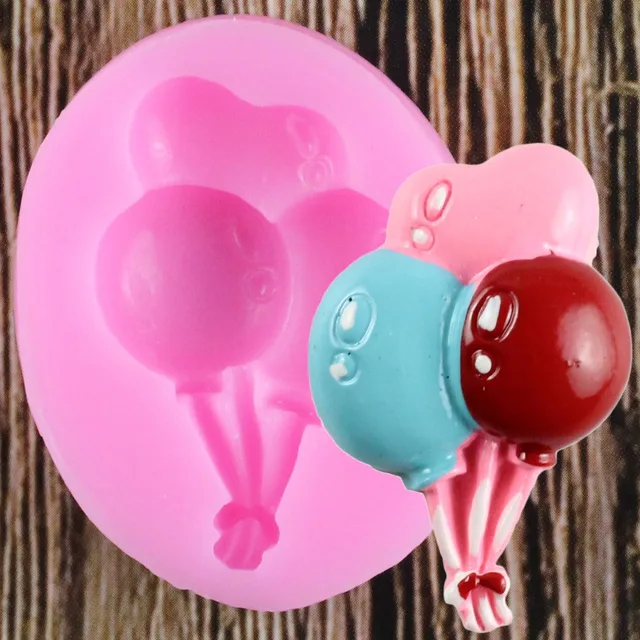 Diy Ballon Szilikon Formák Születésnapi Fondant Sütemény Díszítő Szerszámok Gumpaste Csokoládé Cupcake Cukorkapenék Sütő
