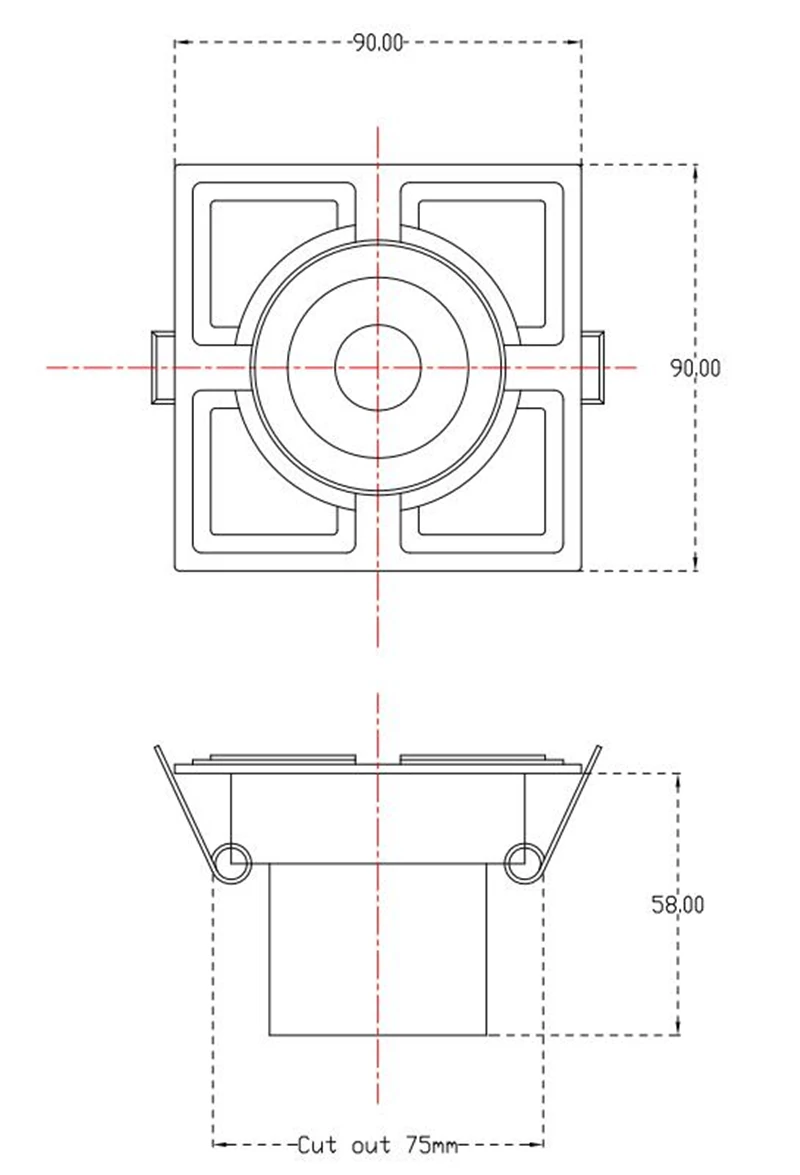 Topoch COB светильник 7 Вт светодиодный CREE 4-Pack Бронзовый/Золотой ЧПУ обработка алюминия Пружинные зажимы крепление AC100-240V освещение интерьера