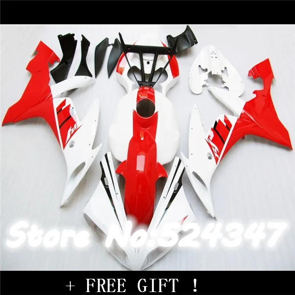 

molding motorcycle parts for R1 fairing kit 2004 2005 2006 white red black fairings set 04 05 06 YZF R1