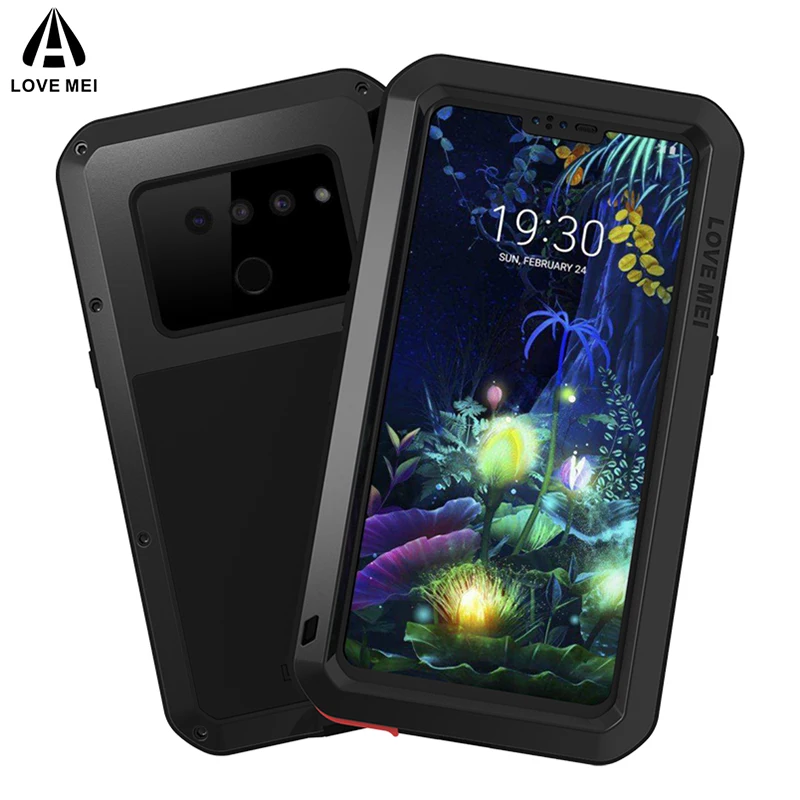 Металлический Чехол Love Mei для LG V40 V50 ThinQ противоударный чехол Armor на весь корпус
